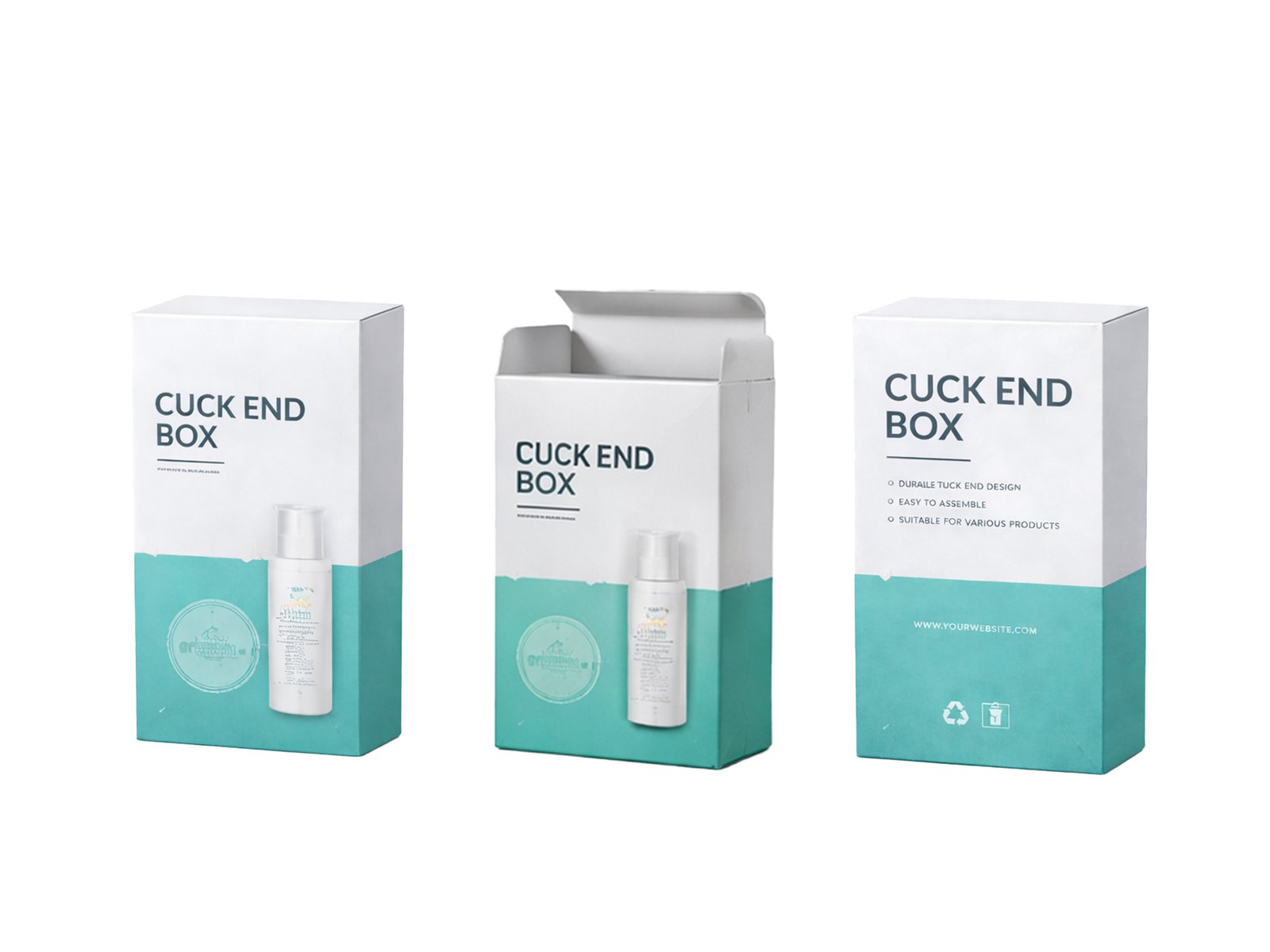 Skincare Tuck End Folding Carton Box - 图片 4