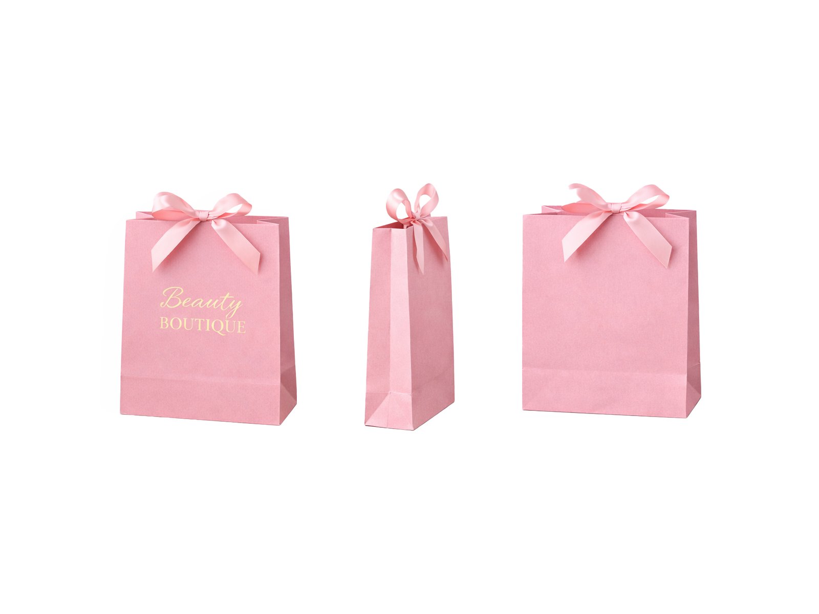 Luxury Pink Paper Shopping Bag - 图片 4