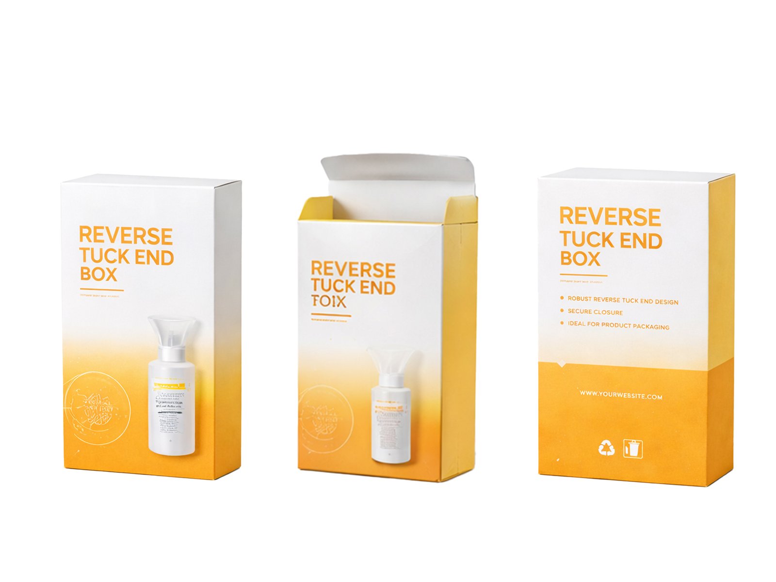 Skincare Tuck End Folding Carton Box - 图片 4