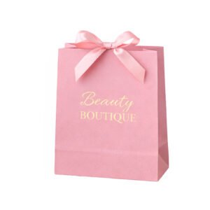 Luxury Pink Paper Shopping Bag